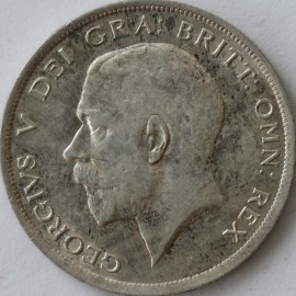 HALF CROWNS 1917  GEORGE V  NUNC