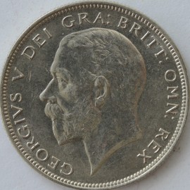 HALF CROWNS 1934  GEORGE V SCARCE BU