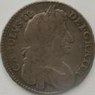 HALF CROWNS 1677  CHARLES II 4TH BUST NONO  NVF 