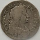 HALF CROWNS 1682  CHARLES II 4TH BUST QUARTO SCARCE GF/NVF