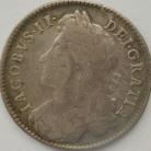 HALF CROWNS 1685  JAMES II 1ST BUST PRIMO SCARCE F