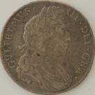HALF CROWNS 1697  WILLIAM III NONO 1ST BUST LARGE SHIELDS ESC 541 - SCRATCHES ON OBVERSE GF/NVF 