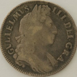 HALF CROWNS 1701  WILLIAM III TERTIO  GF/NVF 