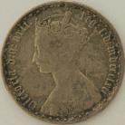 FLORINS 1862  VICTORIA VERY RARE WATER WORN GF