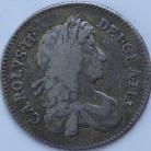 SHILLINGS 1668  CHARLES II 2ND BUST GF