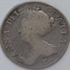 SHILLINGS 1707 E* ANNE EDINBURGH 2ND BUST * BELOW S3609 SCARCE F