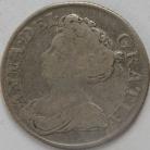 SHILLINGS 1712  ANNE ROSES & PLUMES SCARCE F