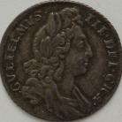 SIXPENCES 1696  WILLIAM III 1ST BUST 1ST HARP ESC 1533 GVF