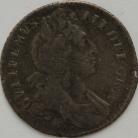 SIXPENCES 1696 B WILLIAM III BRISTOL 1ST BUST EARLY HARP F INSTEAD OF E IN GVLIFLMVS RARE UNRECORDED VARIETY ESC1535B GF