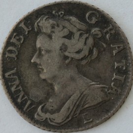 SIXPENCES 1707 E ANNE EDINBURGH  NVF