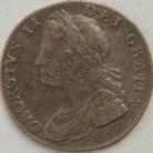 SHILLINGS 1736  GEORGE II ROSES & PLUMES NVF