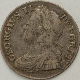 SHILLINGS 1739  GEORGE II ROSES NVF