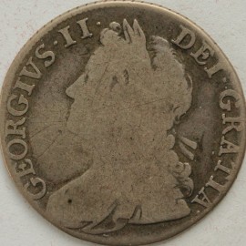 SHILLINGS 1741  GEORGE II ROSES  F