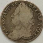 SHILLINGS 1747  GEORGE II ROSES GF