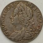 SHILLINGS 1750  GEORGE II WIDE 0 GVF