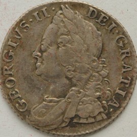 SHILLINGS 1750  GEORGE II  GF/F