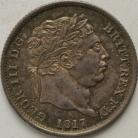 SHILLINGS 1817  GEORGE III GEF