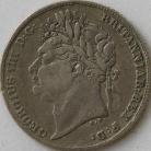 SIXPENCES 1826  GEORGE IV 1ST HEAD 2ND REVERSE RARE NVF