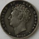 SIXPENCES 1826  GEORGE IV GVF