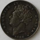 SIXPENCES 1828  GEORGE IV SCARCE NEF