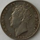 SIXPENCES 1828  GEORGE IV GVF