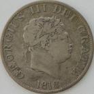 HALF CROWNS 1818  GEORGE III GF