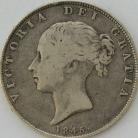 HALF CROWNS 1845  VICTORIA GF