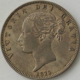 HALF CROWNS 1875  VICTORIA  GVF