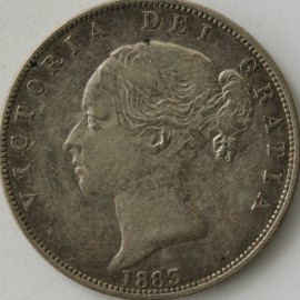 HALF CROWNS 1883  VICTORIA  VF