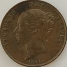 PENNIES 1841  VICTORIA NO COLON AFTER REG GEF