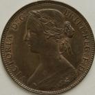 PENNIES 1860  VICTORIA TOOTHED BORDER F10 GEF