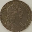 HALF CROWNS 1697 E WILLIAM III EXETER 1ST BUST LARGE SHIELDS NONO ESC 547 GF