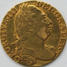 GUINEAS 1776  GEORGE III GEORGE III 4TH HEAD USA INDEPENDENCE YEAR - FAINT SCRATCHES ON CHEEK GVF        