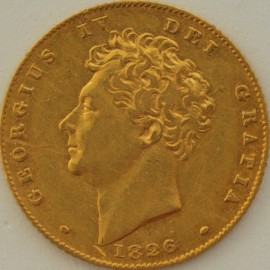 HALF SOVEREIGNS 1826  GEORGE IV GEORGE IV  GVF