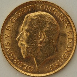 HALF SOVEREIGNS 1911  GEORGE V LONDON BU