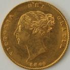 HALF SOVEREIGNS 1846  VICTORIA EF