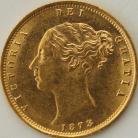 HALF SOVEREIGNS 1873  VICTORIA DIE NO 31 GEF