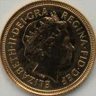 HALF SOVEREIGNS 2001  Elizabeth II BU