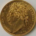 SOVEREIGNS 1822  GEORGE IV GEORGE IV LAUREATE HEAD GEF