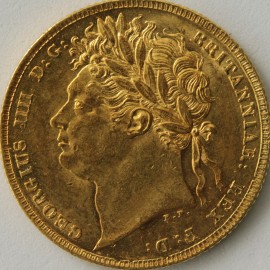 SOVEREIGNS 1822  GEORGE IV GEORGE IV LAUREATE HEAD  GEF