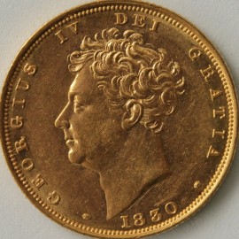 SOVEREIGNS 1830  GEORGE IV GEORGE IV NUNC