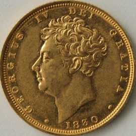 SOVEREIGNS 1830  GEORGE IV GEORGE IV GEF