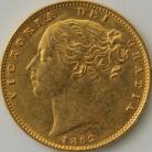 SOVEREIGNS 1852  VICTORIA LONDON SHIELD GEF 