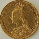 SOVEREIGNS 1892  VICTORIA JUBILEE HEAD MELBOURNE VF