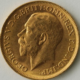 SOVEREIGNS 1914  GEORGE V SYDNEY UNC LUS