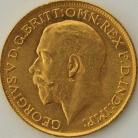 SOVEREIGNS 1917  GEORGE V SYDNEY UNC LUS