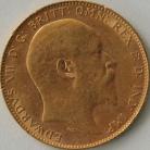 SOVEREIGNS 1908  EDWARD VII LONDON GEF