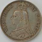 DOUBLE FLORINS 1890  VICTORIA NEF