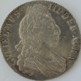 CROWNS 1700  WILLIAM III 3RD BUST EF+