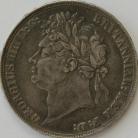 CROWNS 1821  GEORGE IV SECUNDO GVF